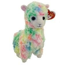 Pluszak Ty Beanie Babies kremowa lama Lola [mm:] 150 (41217)