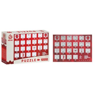 Puzzle Interdruk PZPN 1000 koszulki 1000 el. (5902277344694)