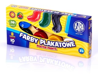 Farby plakatowe Astra kolor: mix 10ml 8 kolor. (83113901)