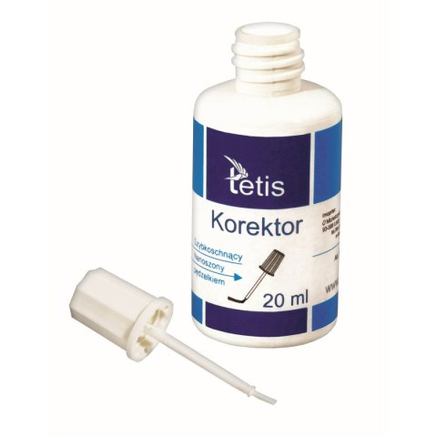 Korektor w płynie (z pędzelkiem) Tetis 20 ML 20ml (bk100-AP)