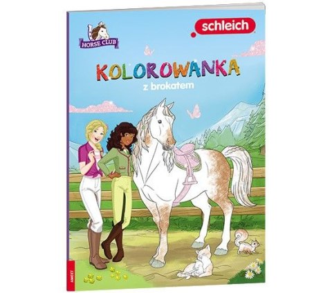 Książka dla dzieci Ameet Horse Club. Kolorowanka z brokatem (GCA 8401)