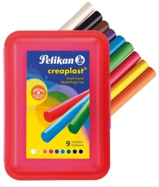 Plastelina Pelikan 9 kol. Crealplast mix (619890)