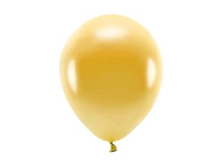 Balon gumowy Partydeco Metalizowane Eco Balloons złoty 260mm (ECO26M-019)