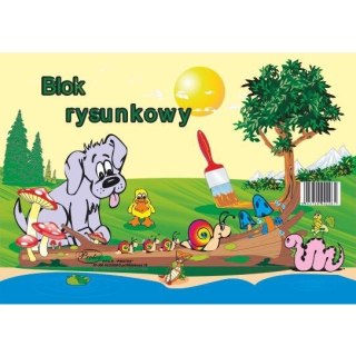 Blok rysunkowy Protos A4 biały 80g 19k [mm:] 210x297