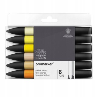 Marker specjalistyczny Winsor Zestaw 6szt yellow tones, mix (0290157)