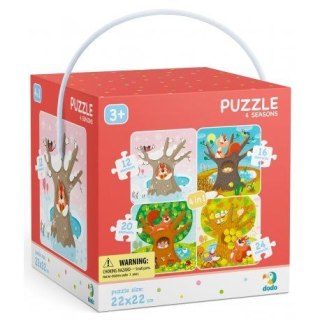 Puzzle Dodo 4 w 1 Pory roku 12-16-20-24 el. (DOP300125)