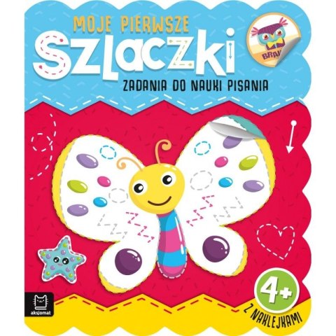 Książeczka edukacyjna Aksjomat Moje pierwsze szlaczki. Zadania do nauki pisania 4+