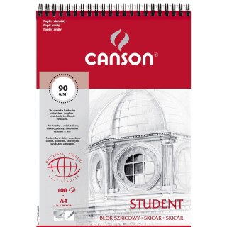 Blok artystyczny Canson Student A4 90g 100k (100553697)