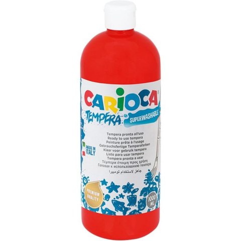 Farba tempera Carioca kolor: czerwona 1000ml 1 kolor.