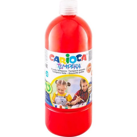 Farba tempera Carioca kolor: czerwona 1000ml 1 kolor.