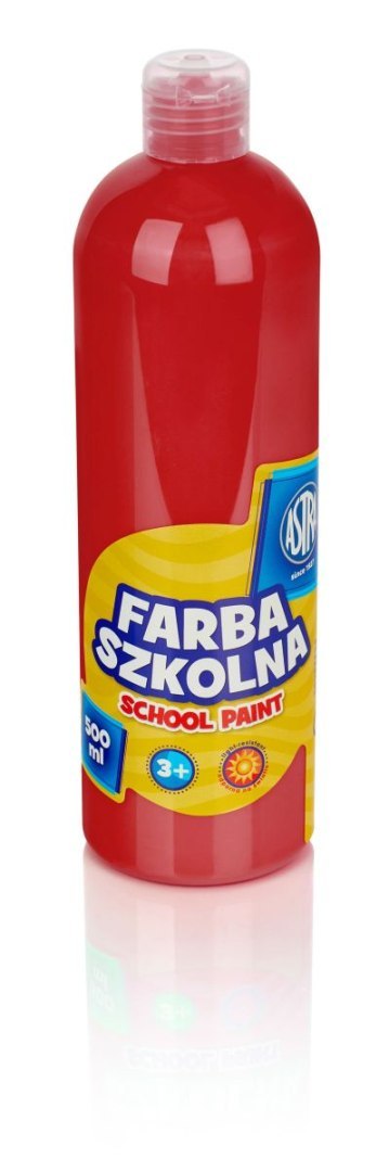 Farby plakatowe Astra kolor: czerwona 500ml 1 kolor.