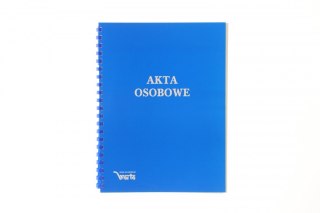 Teczka do akt osobowych Warta ABCDE niezadrukowana A4 niebieski karton (1824-339-093)