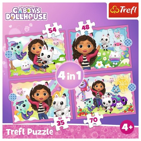 Puzzle Trefl Gabby's Dollhouse 4w1 el. (34620)