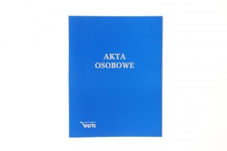 Teczka do akt osobowych Warta zadrukowana ABCDE A4 niebieski karton (021824-339-045)