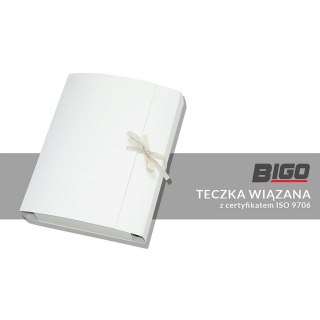 Teczka kartonowa wiązana biały 240g [mm:] 320x250 Bigo (0991)