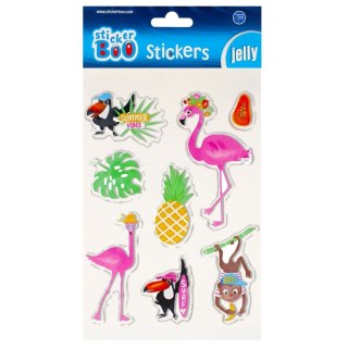 Naklejka (nalepka) Stickerboo S-Boo Jelly Flamingi (493724)