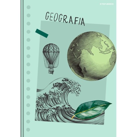 Brulion Top 2000 tematyczny geografia A5 80k. 70g krata (400168981)