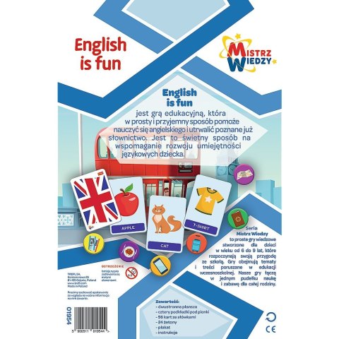 Gra edukacyjna Trefl Mistrz Wiedzy English is Fun (01954)