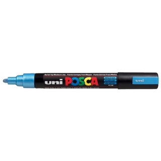 Marker specjalistyczny Uni Posca, niebieski metaliczny 1,8-2,5mm okrągła końcówka (PC-5M metalic)