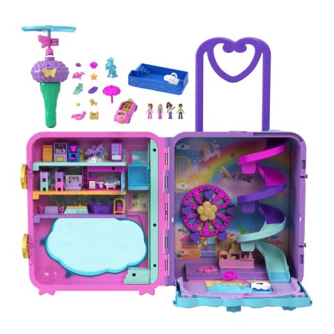 Figurka Mattel Polly Pocket Wakacyjny kurort Zestaw Walizka (HKV43)