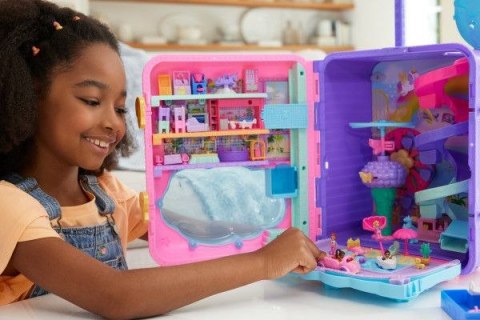 Figurka Mattel Polly Pocket Wakacyjny kurort Zestaw Walizka (HKV43)