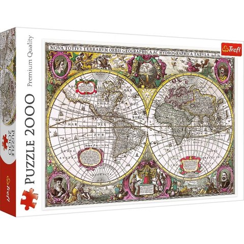 Puzzle Trefl mapa ziemi 1630 2000 el. (27095)