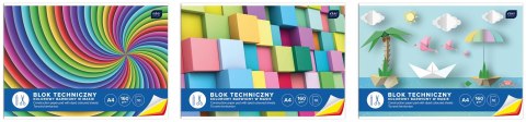 Blok techniczny Interdruk bloki A4 biały 160g 10k (BLTK)