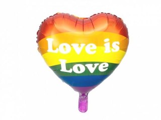 Balon foliowy Partydeco Love is Love, 35cm 14cal (FB99)