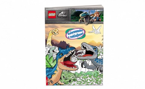 Książka dla dzieci Ameet LEGO® Jurassic World™. Kolorowanka z Naklejkami