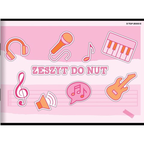 Zeszyt do nut Top 2000 5linia A5 16k. 70g (400169001)