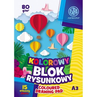 Blok rysunkowy Astra BS&RABBit ASTRAPAP A3 mix 80g 15k (48201090)