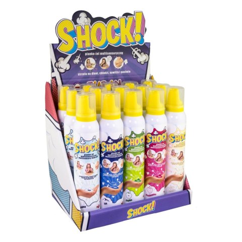 Śmieszna masa Tuban Shock Pianko-żel mix display 200ml (TU 3408)