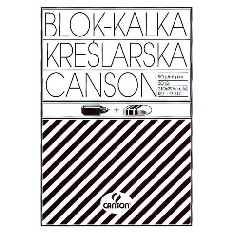 Kalka kreślarska Canson A4 przezroczysty 90g [mm:] 210x297 (200005322)