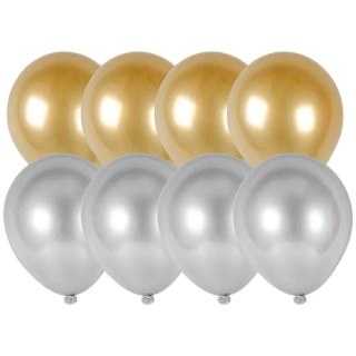 Balon gumowy Arpex mini efekt chromu złoty 130mm (KB4406ZLO)