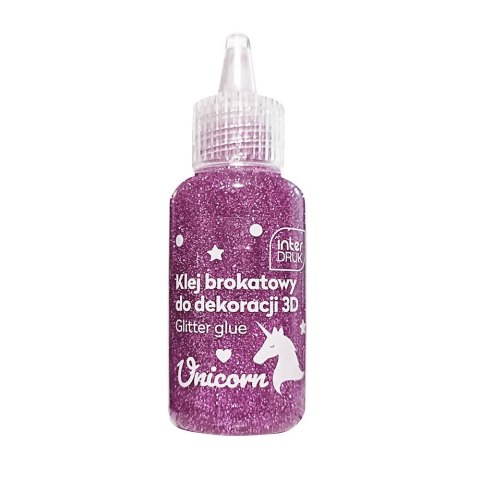 Klej artystyczny Interdruk UNICORN brokatowy 3D 5902277337085 200ml (20ml)