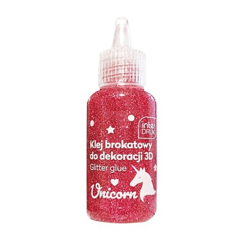 Klej artystyczny Interdruk UNICORN brokatowy 3D 5902277337085 200ml (20ml)