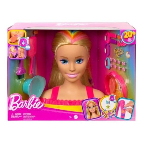 Zestaw piękności Barbie głowa do stylizacji neon blond (HMD78)