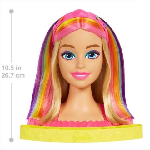 Zestaw piękności Barbie głowa do stylizacji neon blond (HMD78)