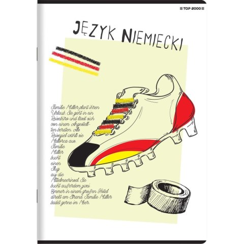 Zeszyt Top 2000 język niemiecki megamix A5 60k. 70g krata (400168986)