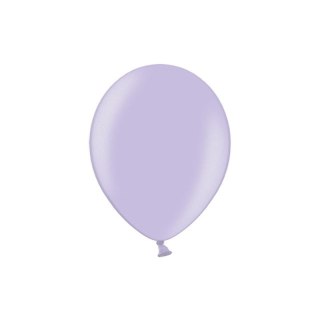 Balon gumowy Partydeco metalizowany 100 szt lawendowy 14cal (076)