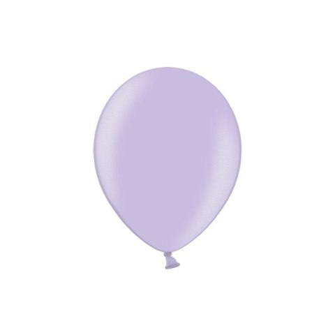 Balon gumowy Partydeco metalizowany 100 szt lawendowy 14cal (076)