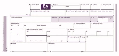 Druk samokopiujący Michalczyk i Prokop Przyjęcie odpadu jednopozycyjne 1/3 A4 80k. (384-8)