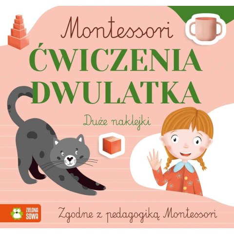 Książeczka edukacyjna Zielona Sowa Montessori. Ćwiczenia dwulatka