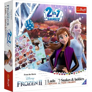 Gra planszowa Trefl Frozen 2 Gra 2w1 Chińczyk i Węże i drabiny Kraina Lodu 2 (02068)