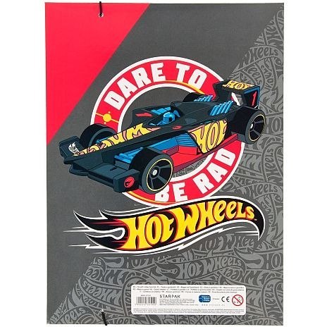 Teczka kartonowa na gumkę Hot Wheels St A4 różnokolorowy Starpak (337292)