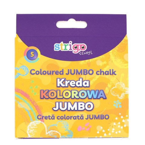 Kreda chodnikowa Strigo JUMBO 5 kolorów mix (SSC411) 5 sztuk