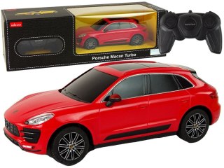 Samochód Lean R/C Porsche Macan Turbo 1:24 Rastar Czerwony (15268)