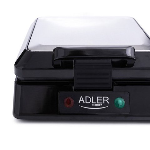 Gofrownica Adler AD 3036 (1500W; kolor srebrny)