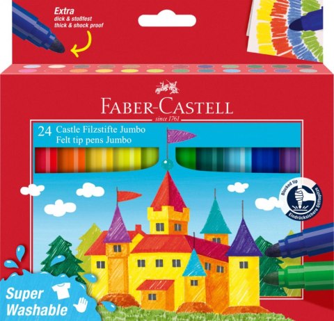 Flamaster Faber Castell Zamek Jumbo 24 kol. (154324 FC)