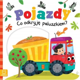 Książeczka edukacyjna Aksjomat Pojazdy. Co odkryję paluszkiem?